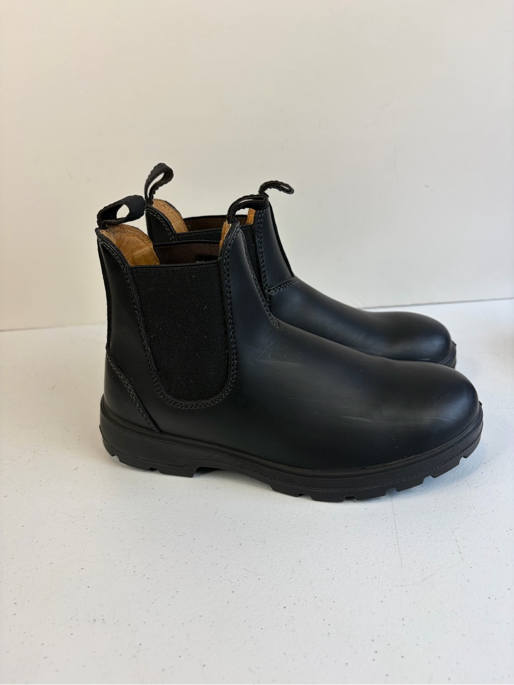 Aquatherm Womens Size 7 Black Leather Chelsea Boots Water Resistant Winter